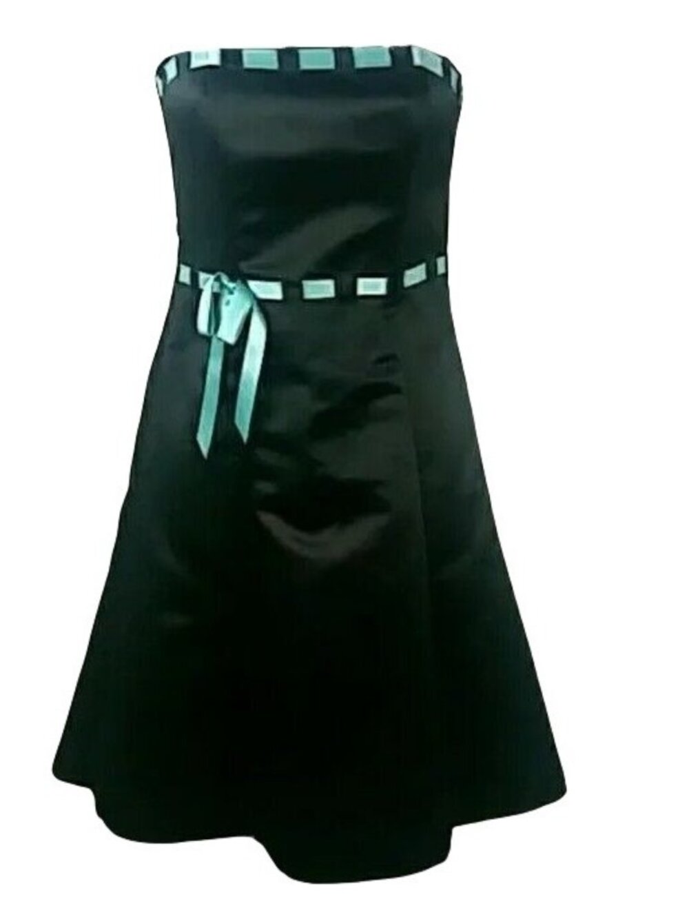 Y2k Jessica McClintock Gunne Sax Black Dress 2 Strapless Timeless Grunge Skater